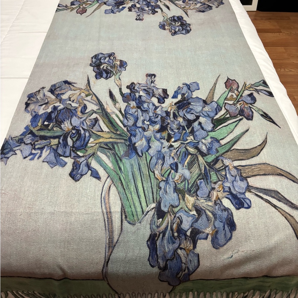 Floral Blue Scarf